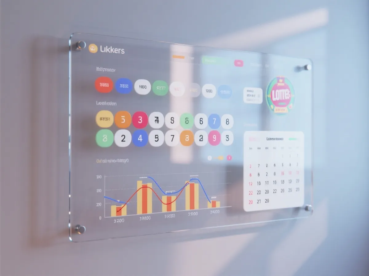 数据化的开奖日历与趋势图示意