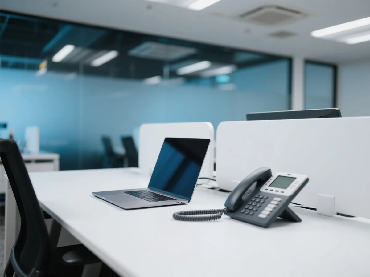 客服与商务沟通办公场景示意图